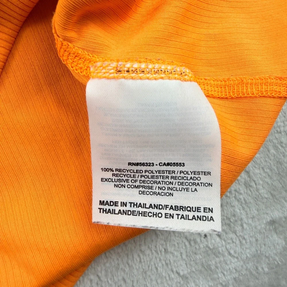 Nike Dri-Fit Orange Ribbed Racerback Tank Top Women's XL Pink Graphic Activewear
